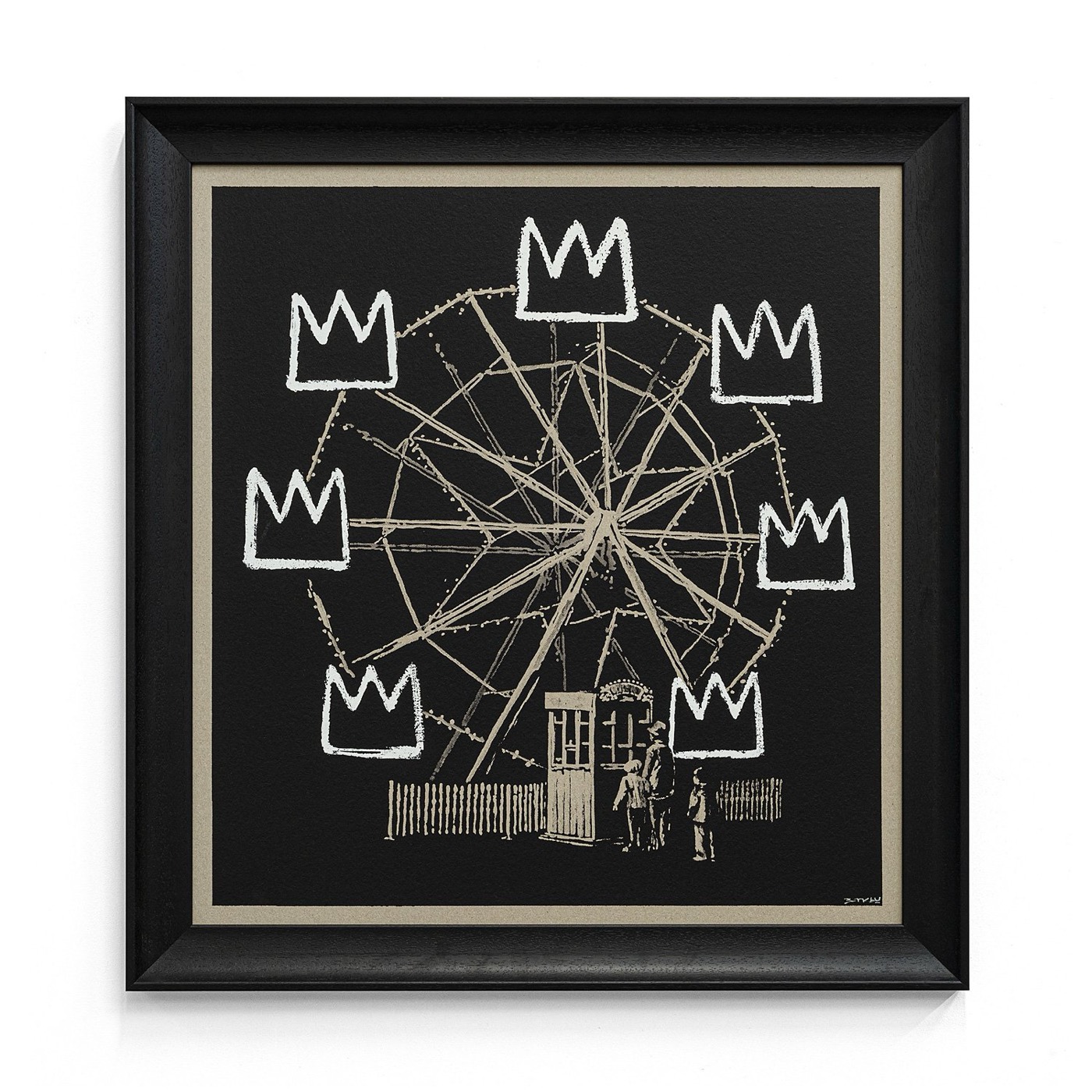 Banksquiat (Grey), 2019 · Screen-print on board · Edition: 300 signed