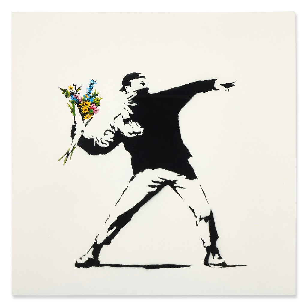 Banksy — Love is in the Air, 2006