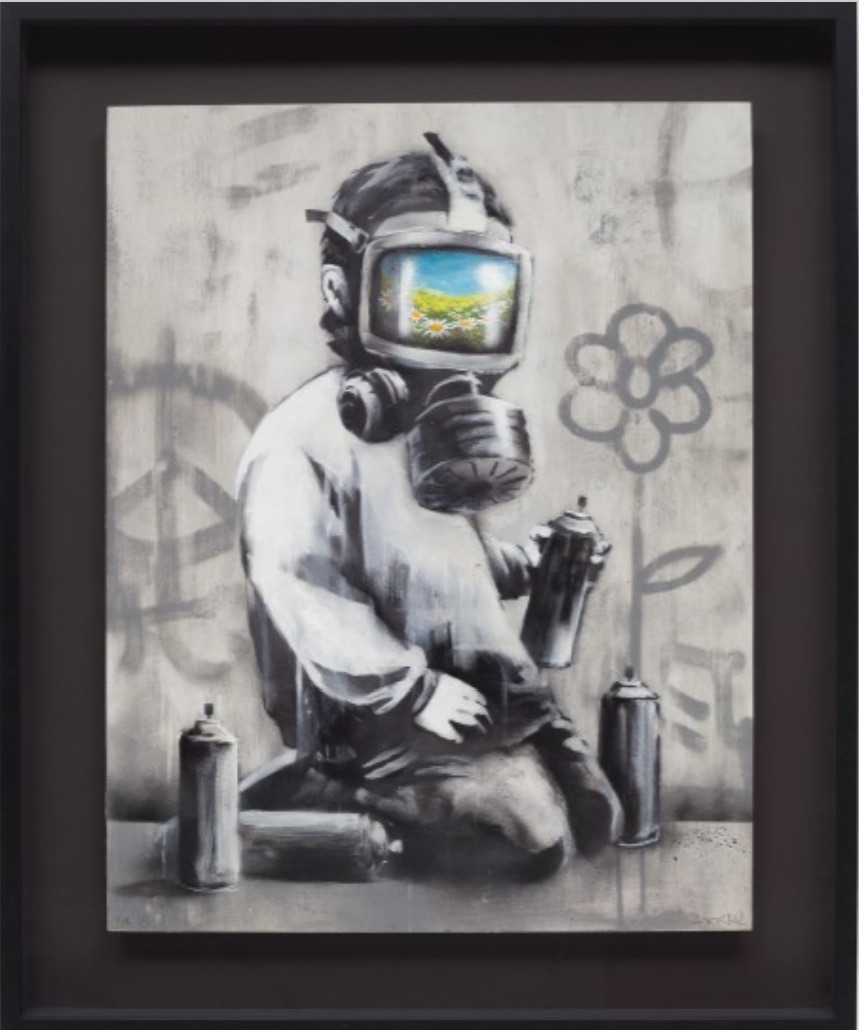 Banksy — Gas Mask Boy, 2009