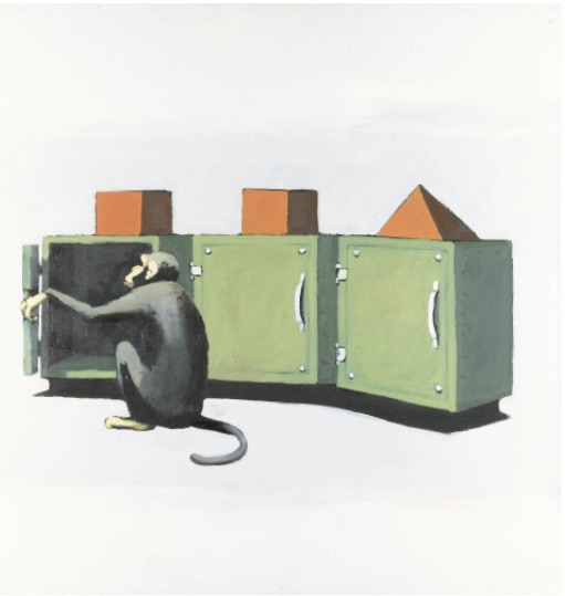 Banksy — Simple Intelligence Testing, 2000