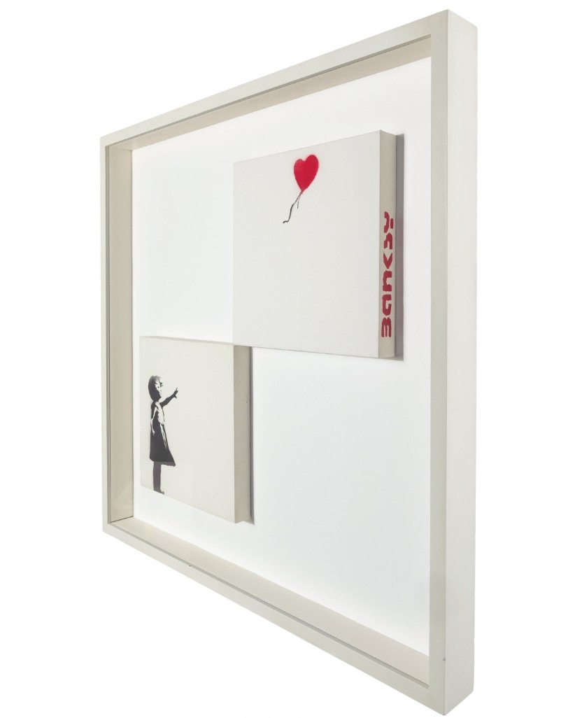 Banksy — Girl with Balloon (diptych), 2005