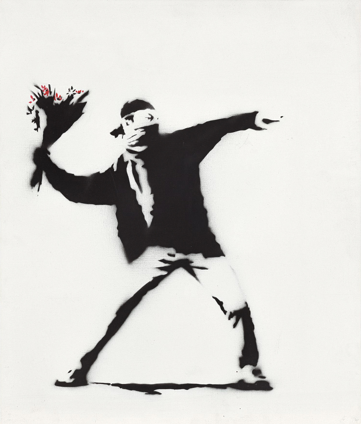 Banksy — Love Is In The Air, 2002
