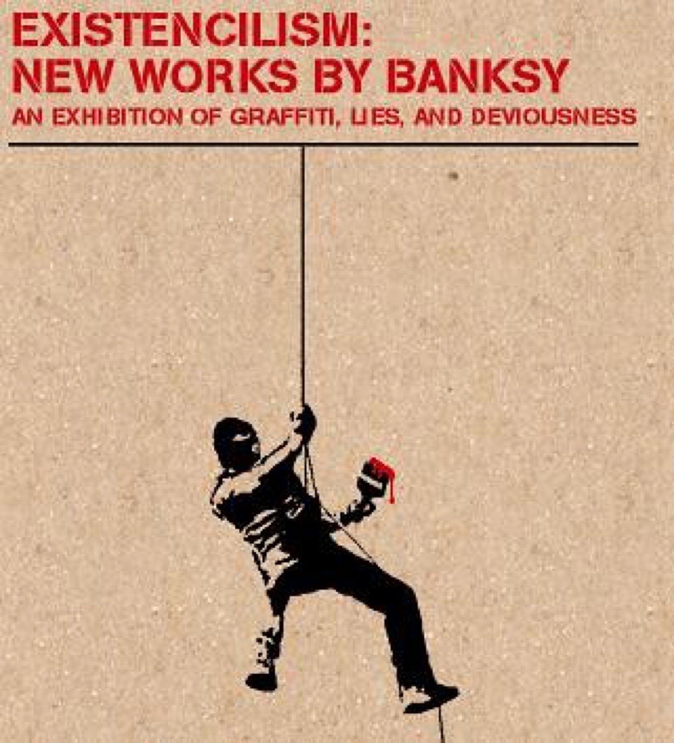 Banksy — Existencilism, Los Angeles, 2002
