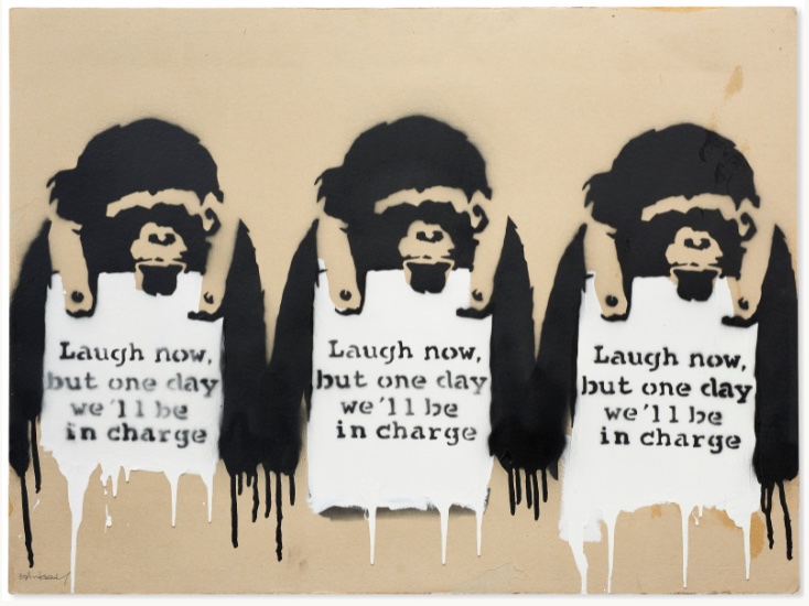 Banksy Monkey Business