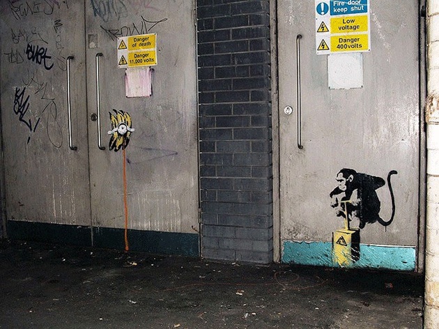 Banksy Monkey Business