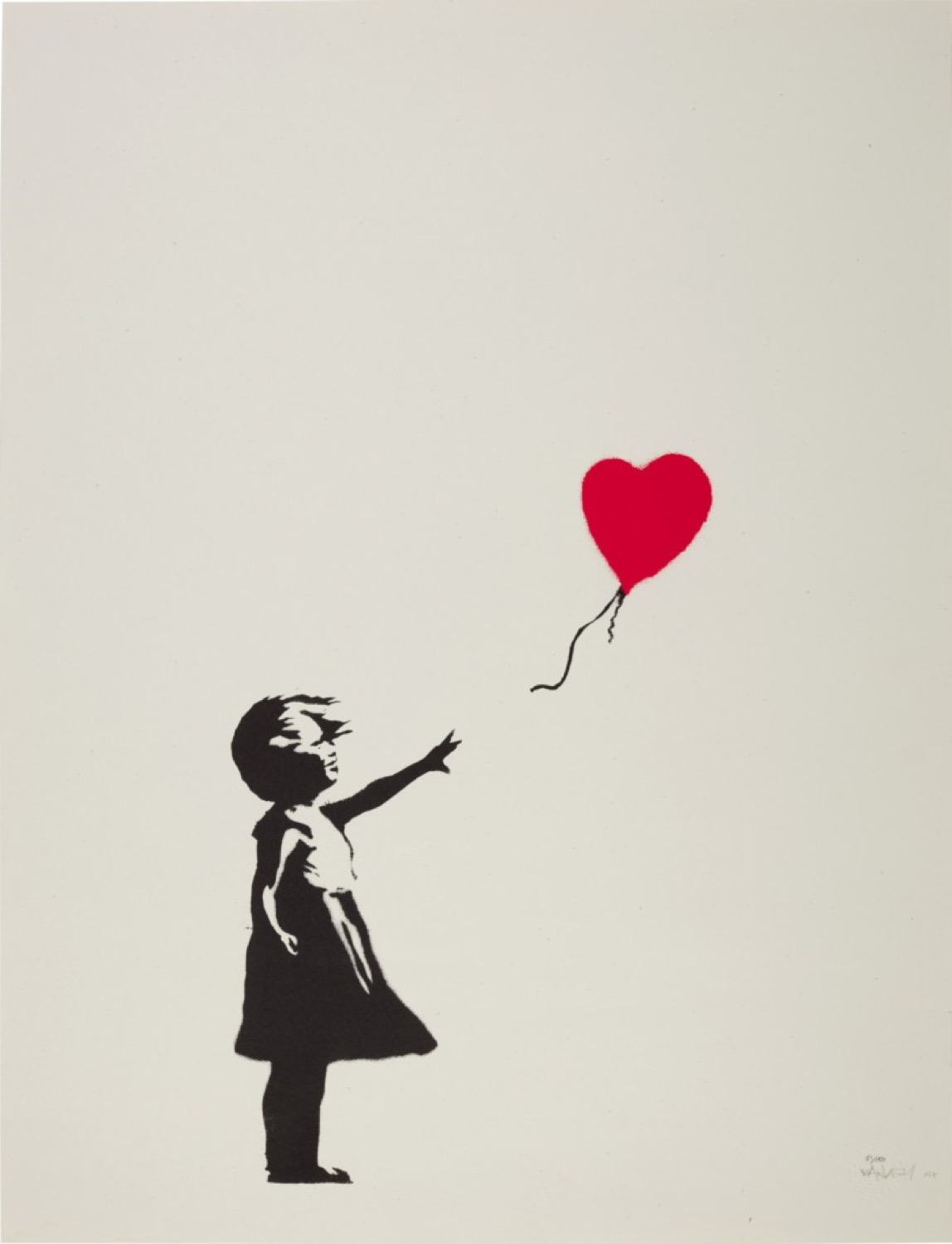 BANKSY · Girl with Balloon (signed), 2004 · Screenprint in colors on wove paper · Signed and dated in pencil, lower right