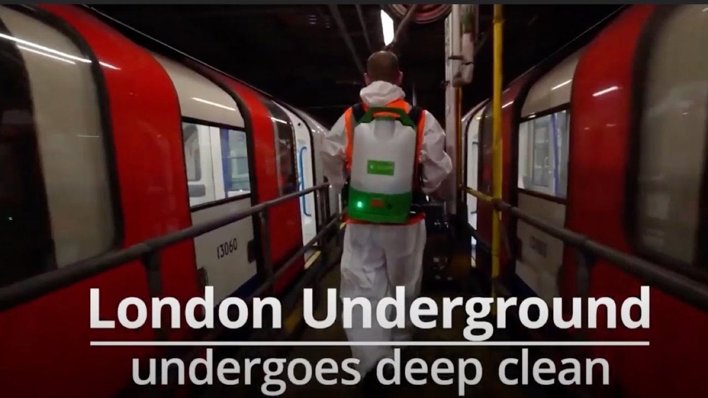 Banksy — London’s Underground Undergoes Deep Clean, July 2020