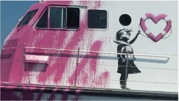 Banksy — M.V. Louise Michel, August 2020