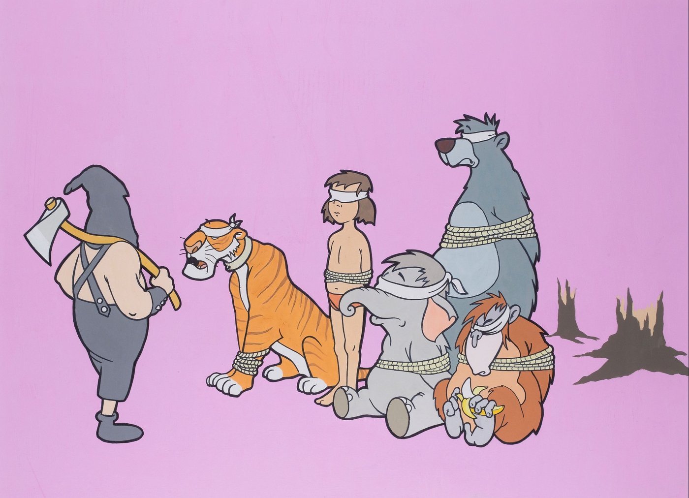 BANKSY (British, born 1975) ‘Save or Delete Jungle Book’, 2001