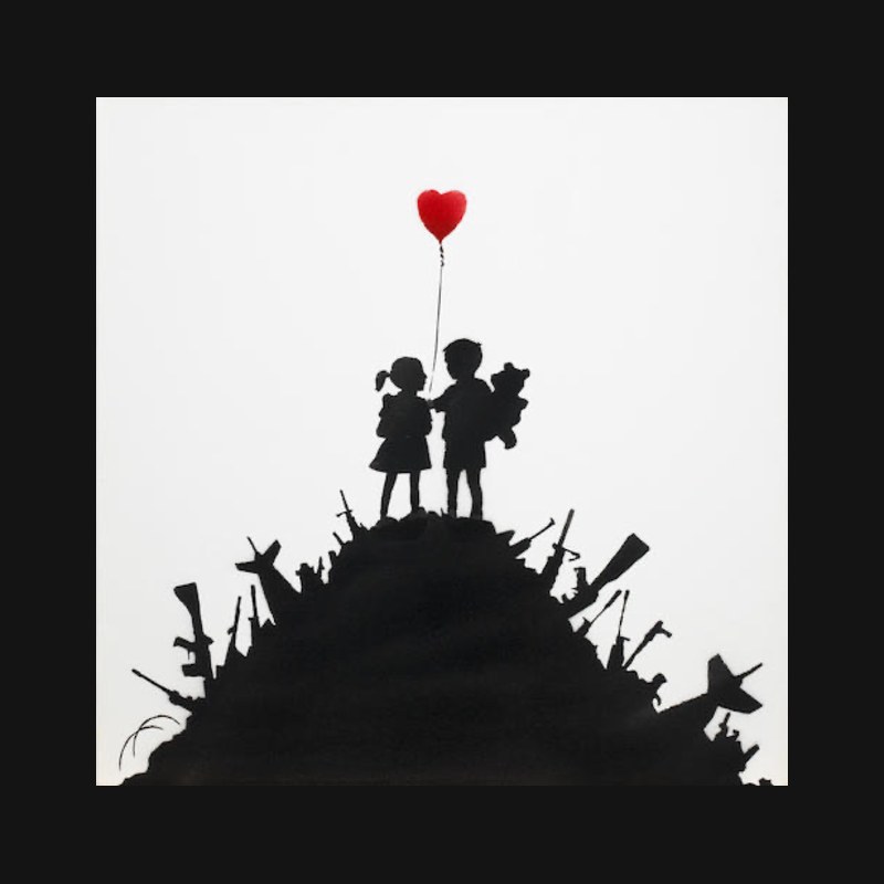Banksy, Kids on Guns, 2003
