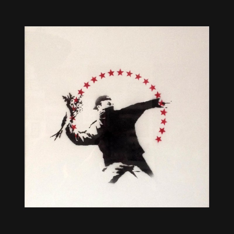 Banksy, Love Is In The Air (with Stars), 2003