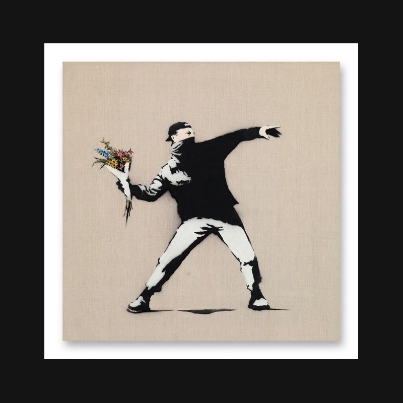 Banksy, Love Is In The Air, 2006