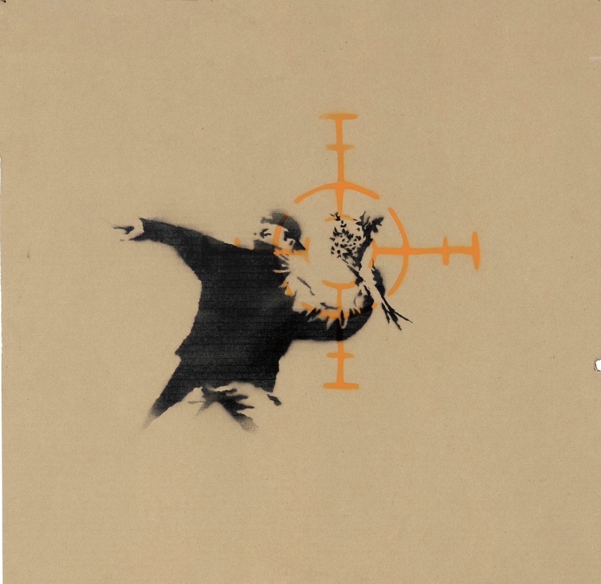 Love is in the Air, 2003 — Spray on cardboard, 68×67.5 cm