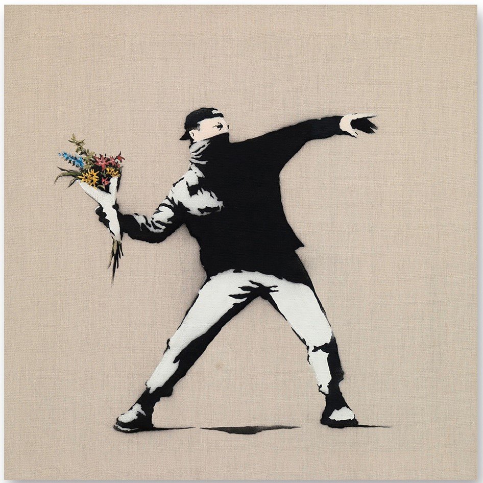 Love Is In The Air, 2006 — Oil & spray, 90×90 cm