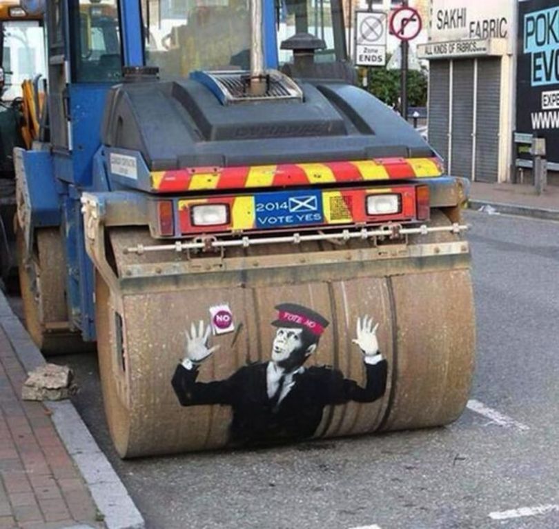 Steam Roller Traffic Warden, London, September 2009