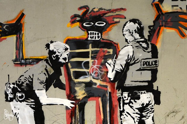 Banksy, Basquiat Murals mural