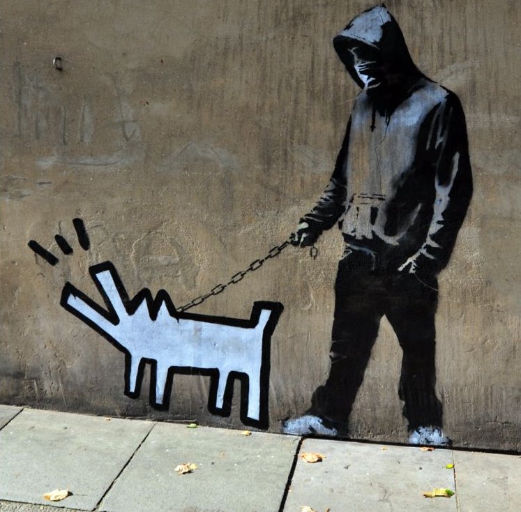Banksy, Choose Your Weapon mural