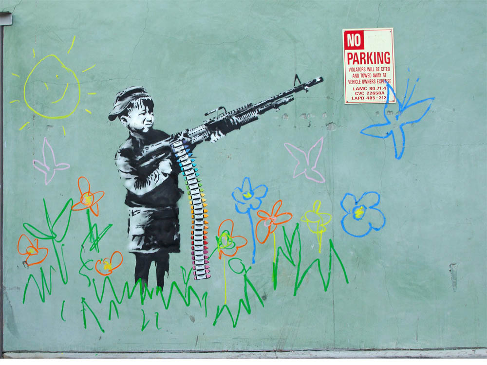 Banksy, Crayon Boy mural