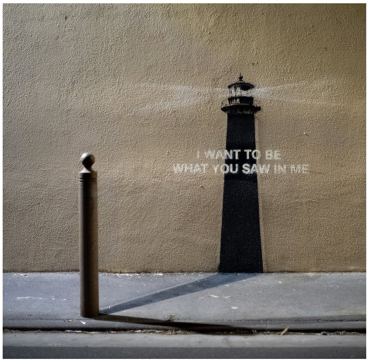 Banksy, I Want To Be What You Saw In Me mural