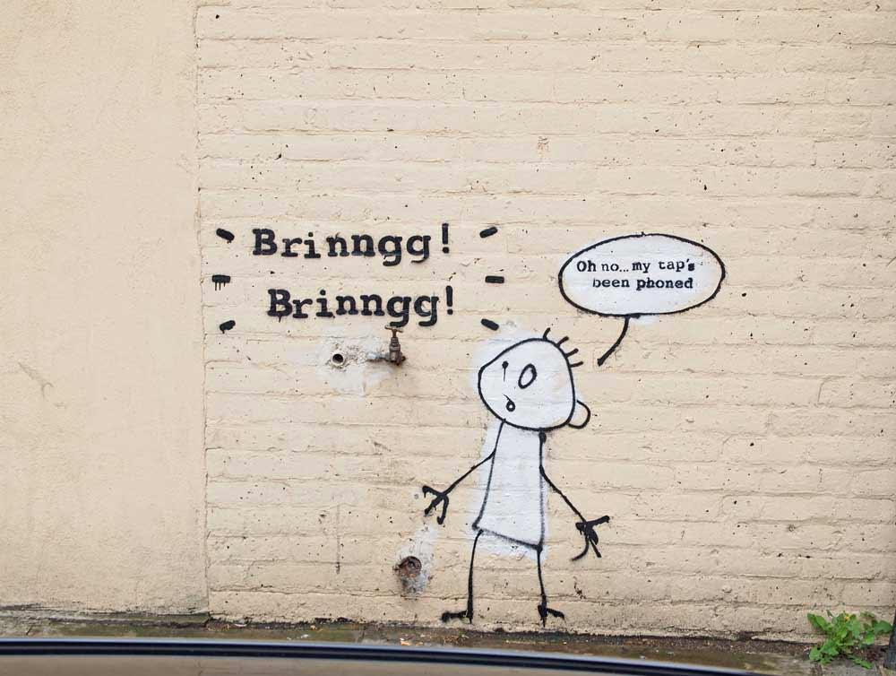 Banksy, Phone Tap mural