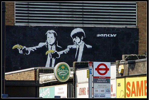 Banksy, Pulp Fiction mural