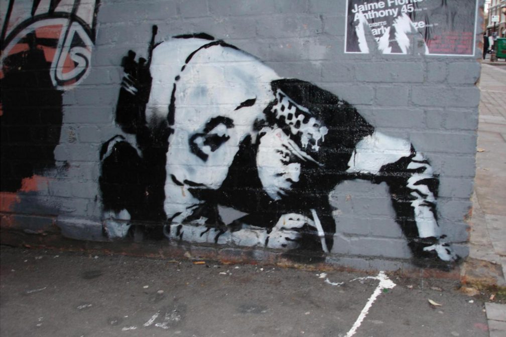 Banksy, Snorting Copper mural