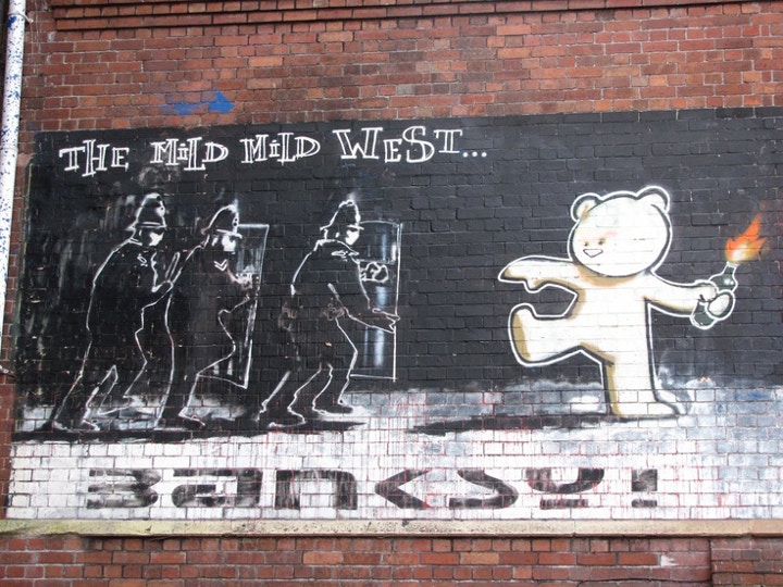 Banksy, The Mild Mild West mural