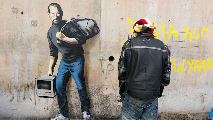 Banksy, The Son of a Migrant From Syria mural