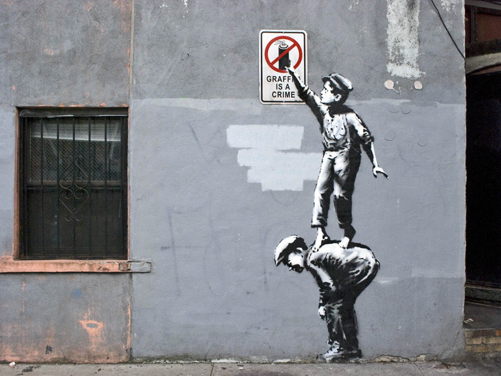 Banksy, The Street Is In Play mural