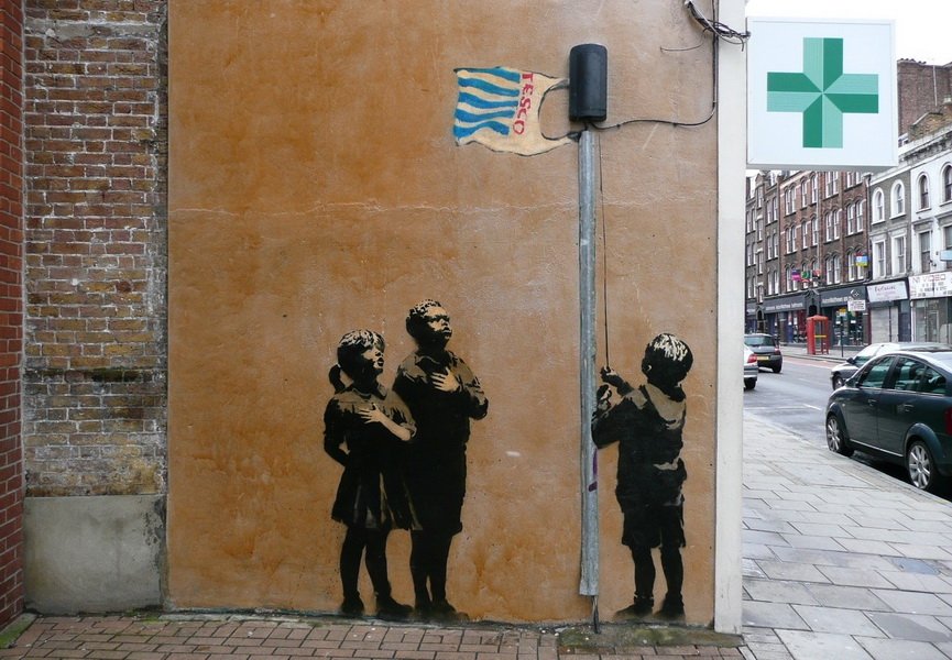 Banksy, Very Little Helps mural