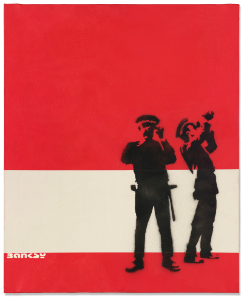 Banksy, Avon and Somerset Constabulary (Red and White)