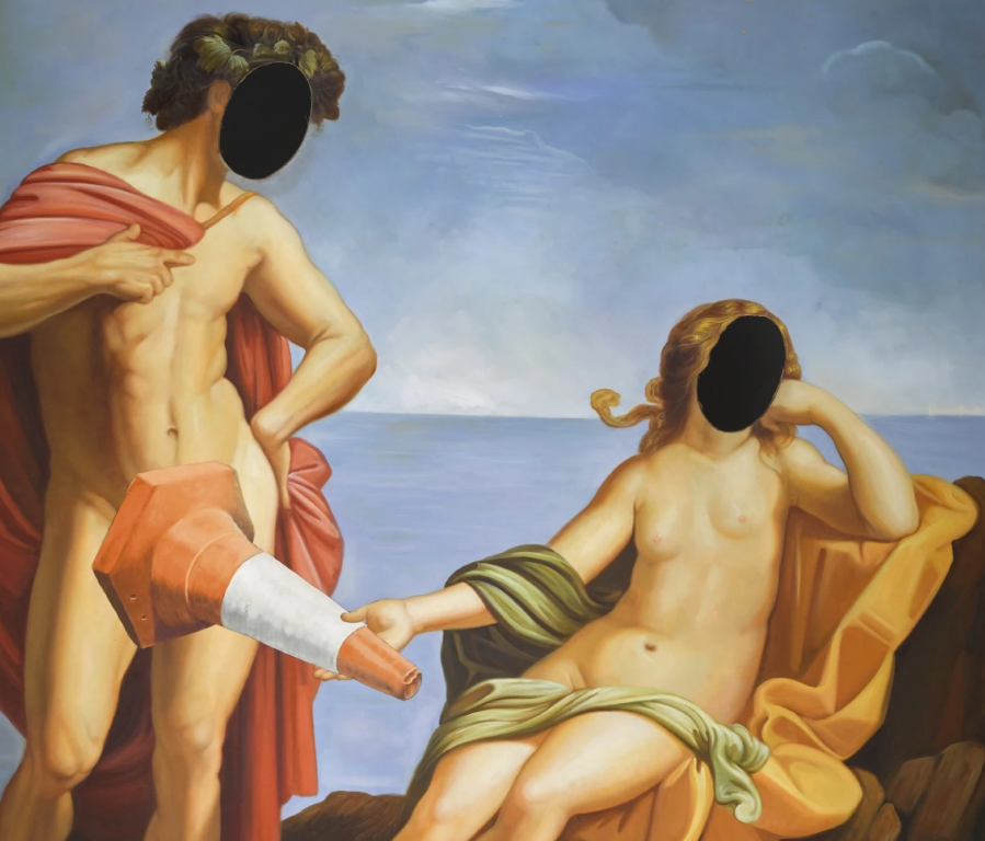 Banksy, Bacchus at the Seaside