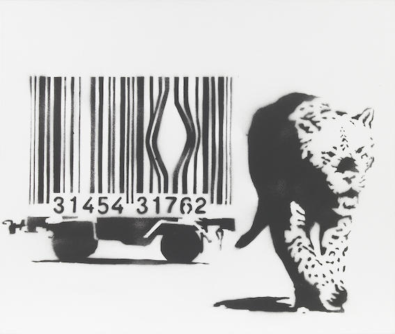 Banksy, Barcode Leopard (LA Version)
