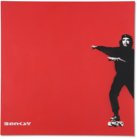 Banksy, Che Guevara on Skates
