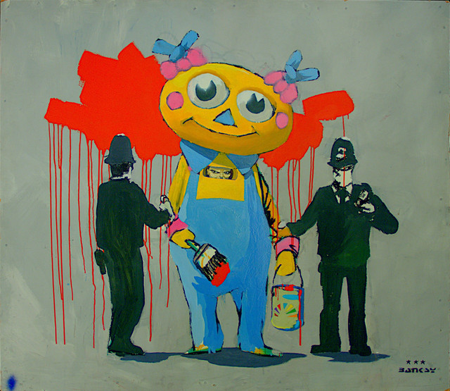 Banksy, Clown with Cops