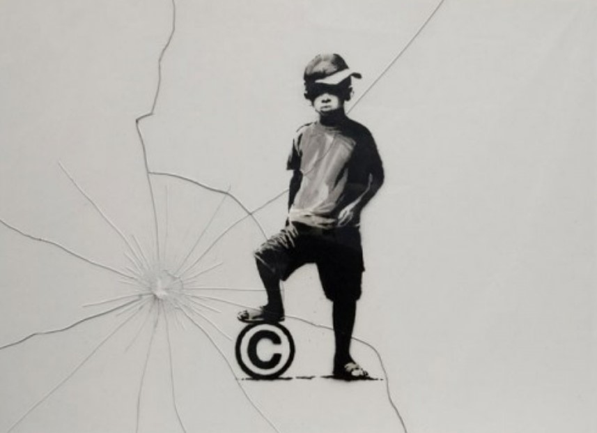 Banksy, Copyright Boy
