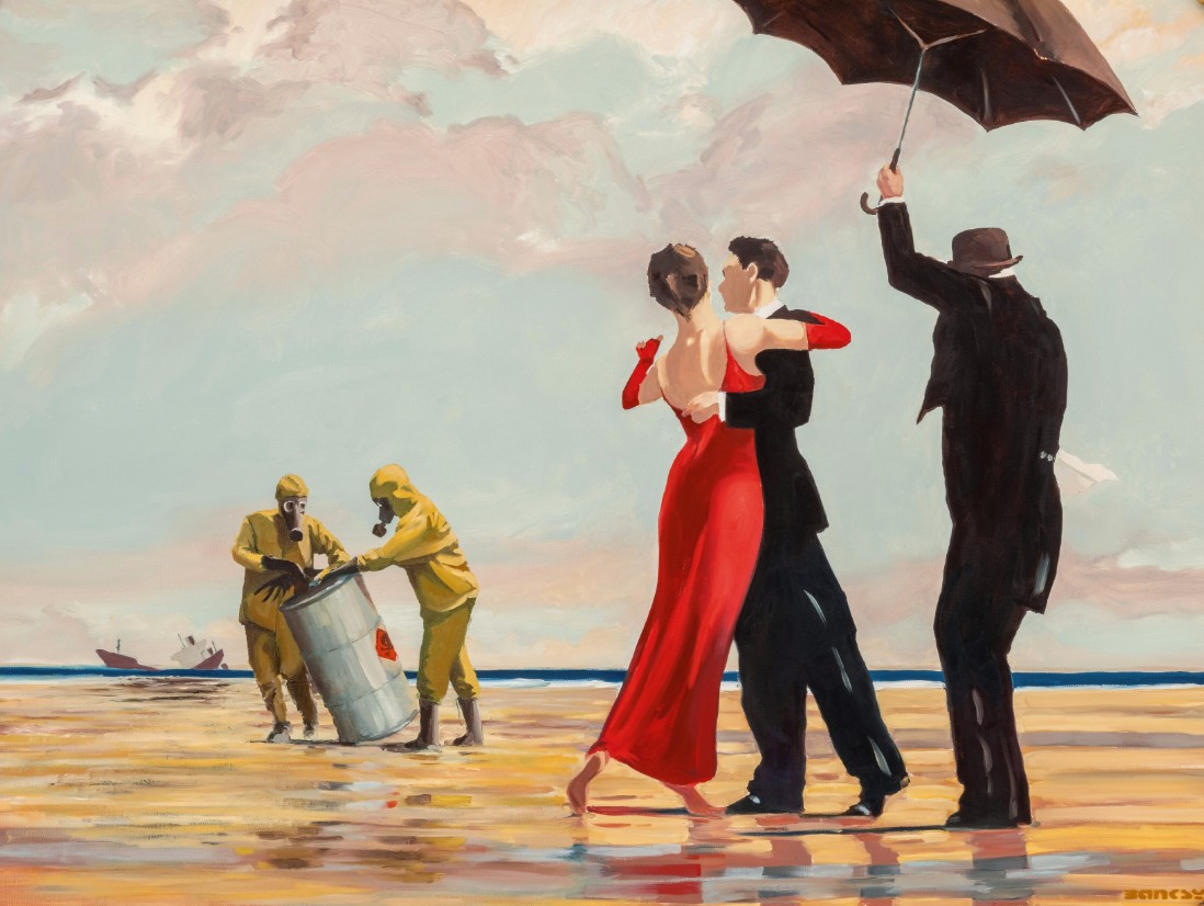 Banksy, Crude Oil (Vettriano)