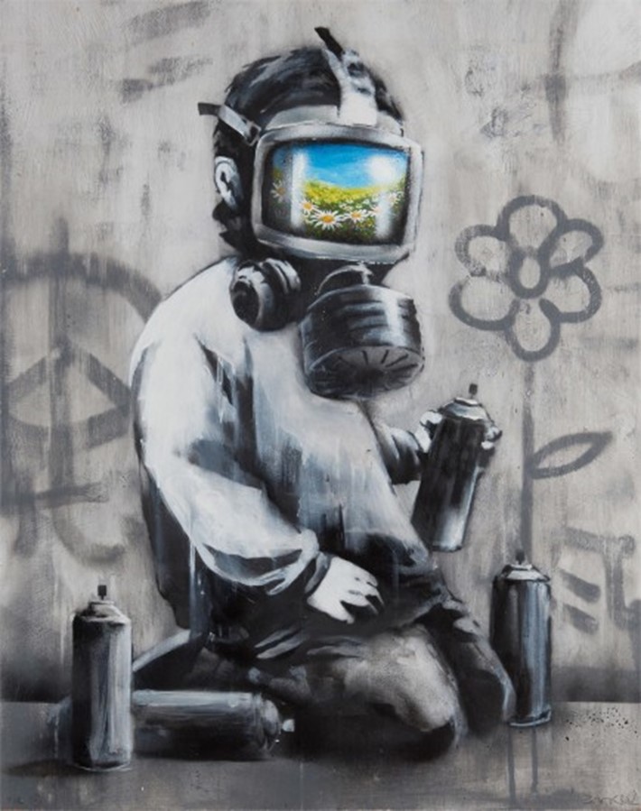 Banksy, Gas Mask Boy