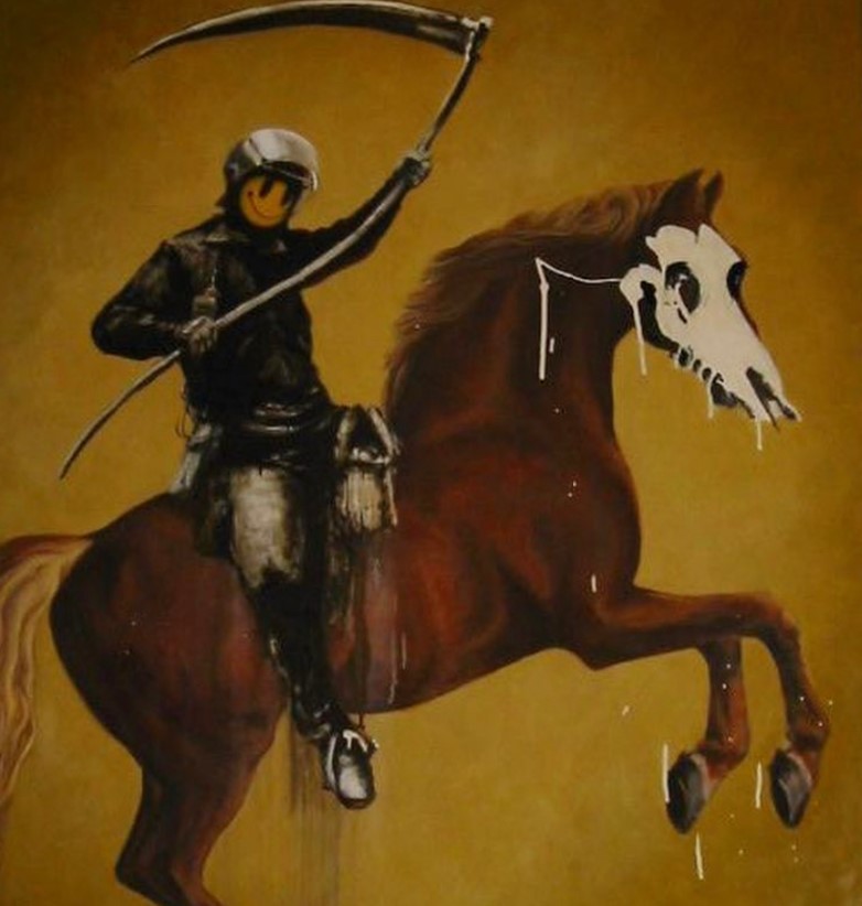 Banksy, Horse with Scythe