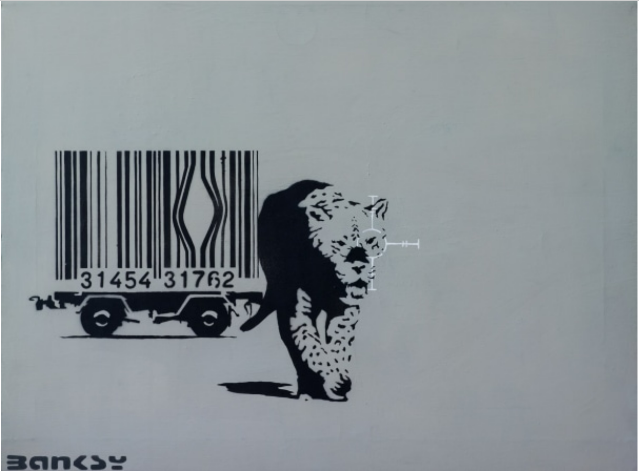 Banksy, Barcode Leopard