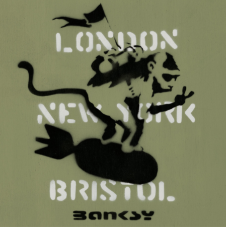 Banksy, London New York Bristol (Monkey)