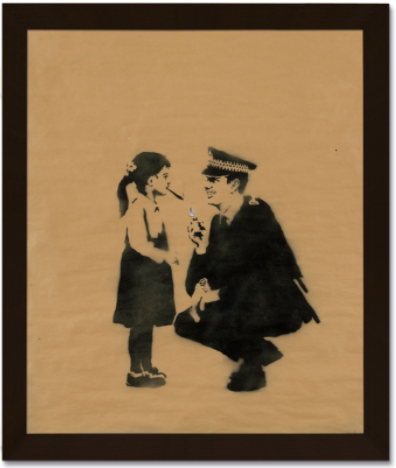 Banksy, Lost Children’s Sign from Glastonbury Festival (Sketch)