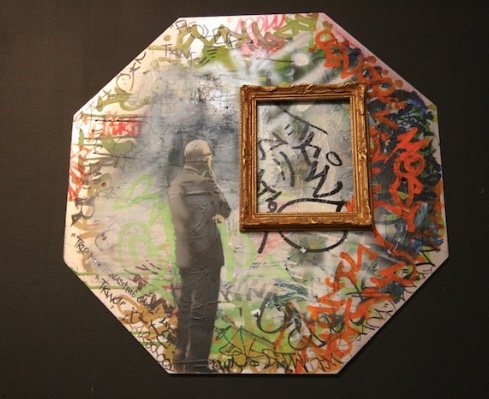 Banksy, Man with Empty Frame