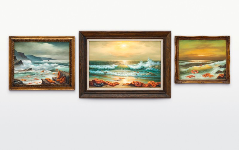 Banksy, Mediterranean Sea View