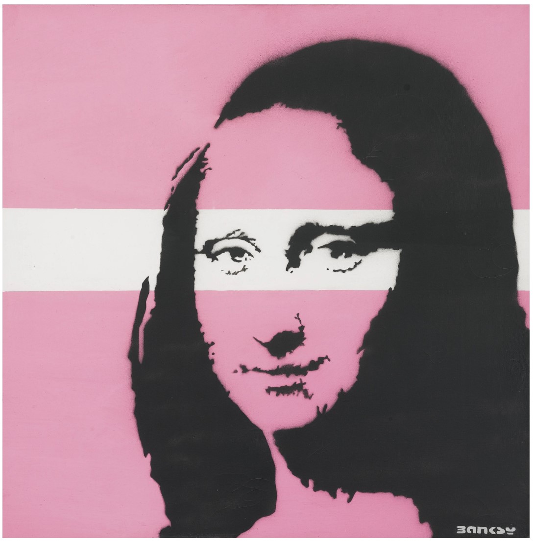 Banksy, Mona Lisa (Pink)