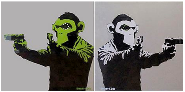 Banksy, Monkey Guns