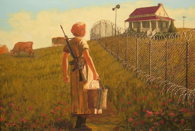 Banksy, Peasant Woman with Riffle
