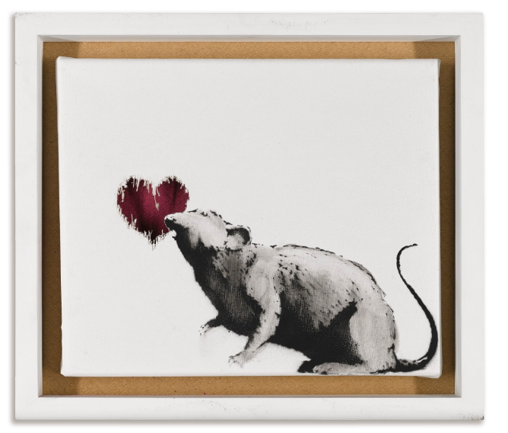 Banksy, Rat and Heart