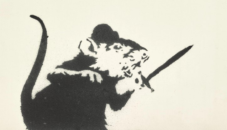 Banksy, Rat and Sword