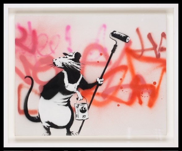 Banksy, Rat with Roller